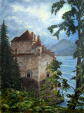 château Chillon lac léman genève suisse valais